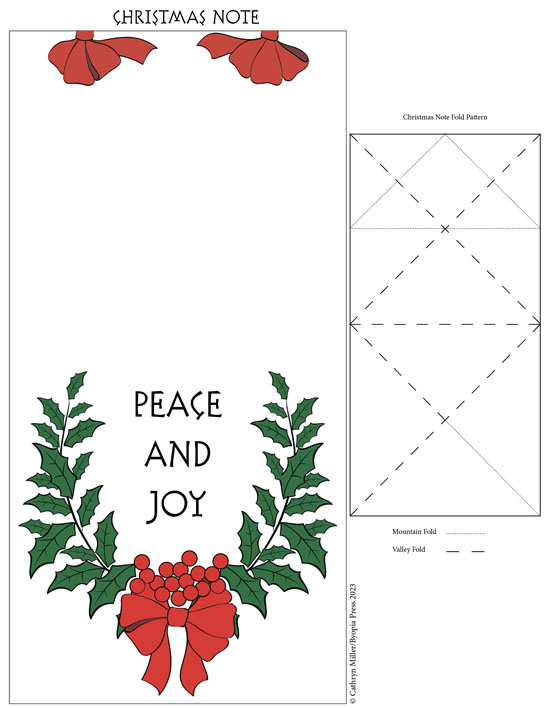 Byopia Press Advent Calendar: Day Sixteen and Triangular Letter Folds ...